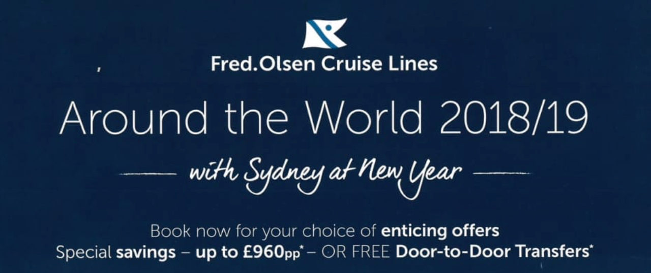 ‘Around the World 2018/19 with Sydney at New Year’ – a Fred. Olsen first!