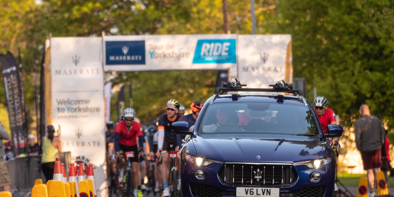 FOUR THOUSAND AMATEUR CYCLISTS CONQUER THE MASERATI TOUR DE YORKSHIRE RIDE IN THE SUNSHINE OF LEEDS