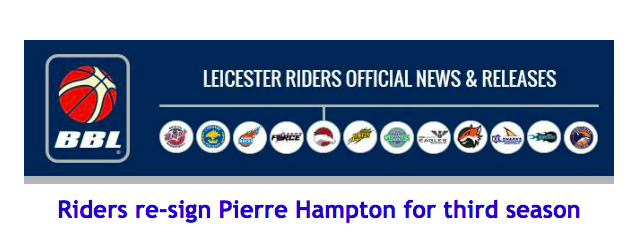 Riders re-sign Pierre Hampton for third season