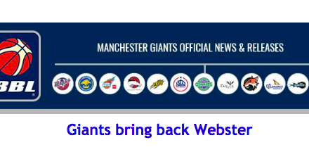 Giants bring back Webster