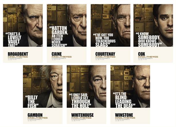 ** KING OF THIEVES – CHARACTER POSTERS **
