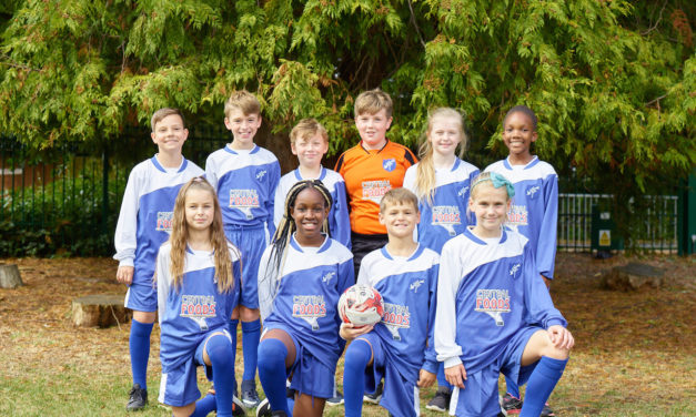 Pupils receive new football kit, thanks to Central Foods