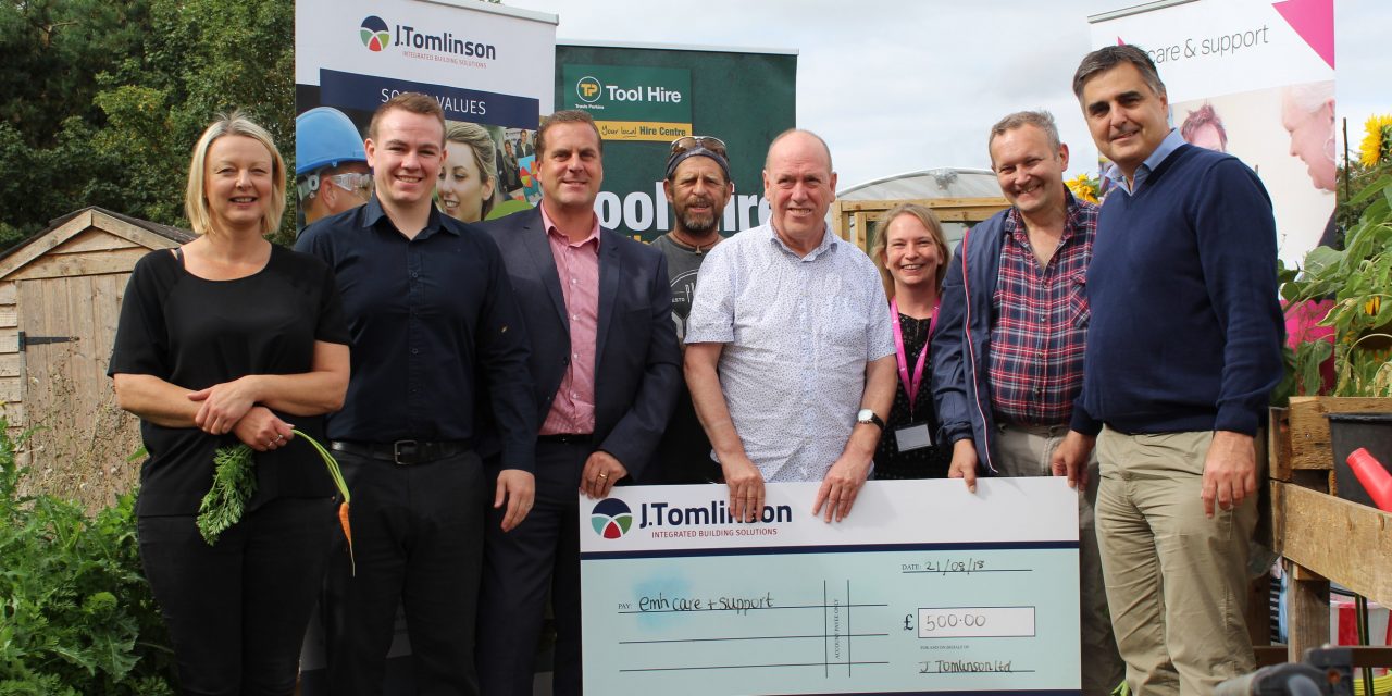 J Tomlinson supports wellbeing projects at supported living scheme