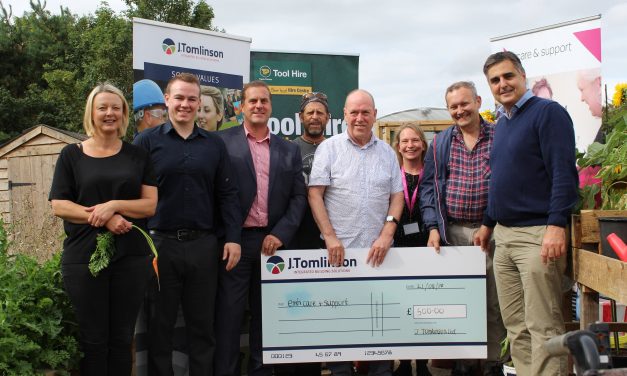 J Tomlinson supports wellbeing projects at supported living scheme