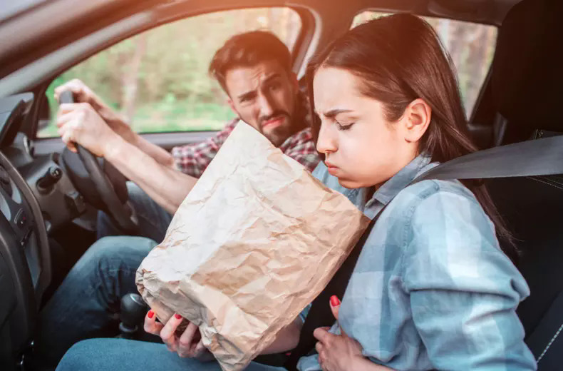 A fifth of motorists suffer nausea or sickness as a driver or passenger