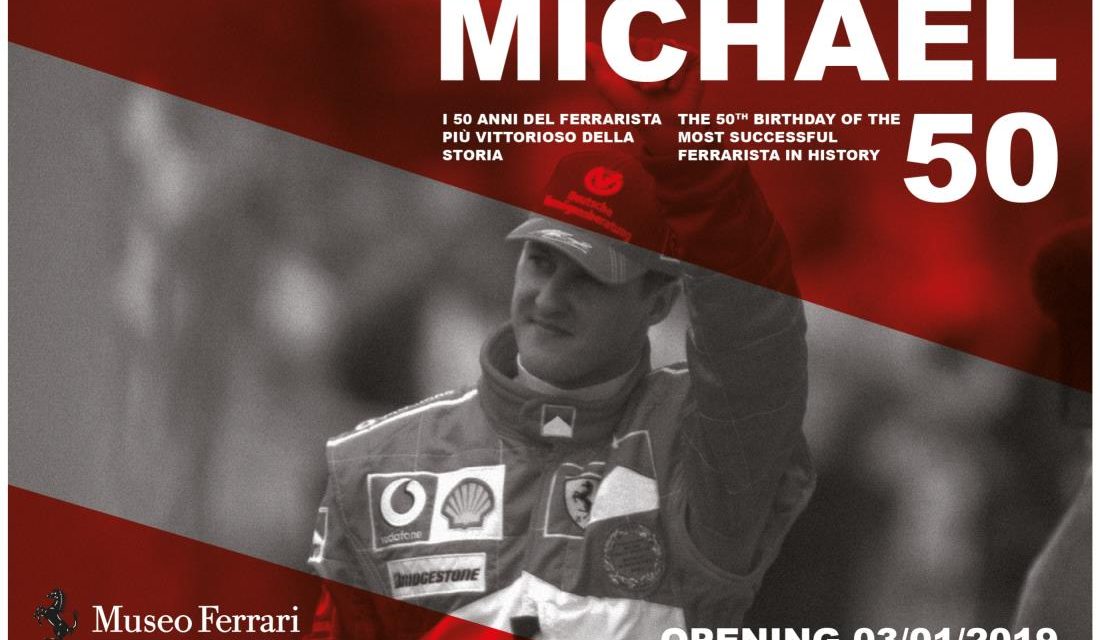 ‘MICHAEL 50’, SCHUMACHER EXHIBITION TO OPEN AT FERRARI MUSEUM