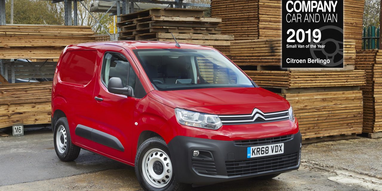 NEW CITROËN BERLINGO VAN WINS SMALL VAN OF THE YEAR AWARD FROM COMPANY CAR AND VAN MAGAZINE