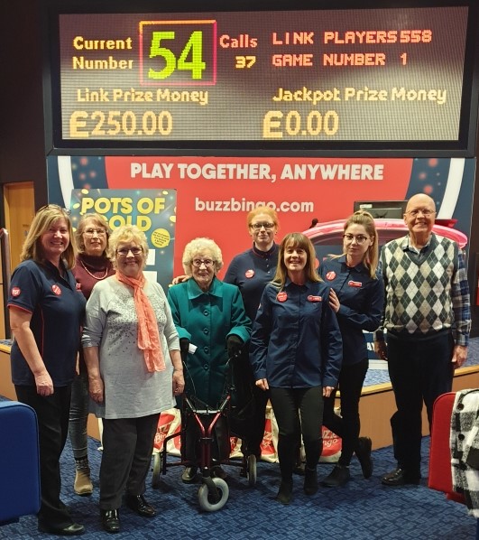 74-year-old Bingo-loving local honoured as Boston welcomes new Buzz Bingo club