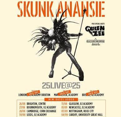 SKUNK ANANSIE ANNOUNCE 25LIVE@25 ADDTIONAL UK DATES