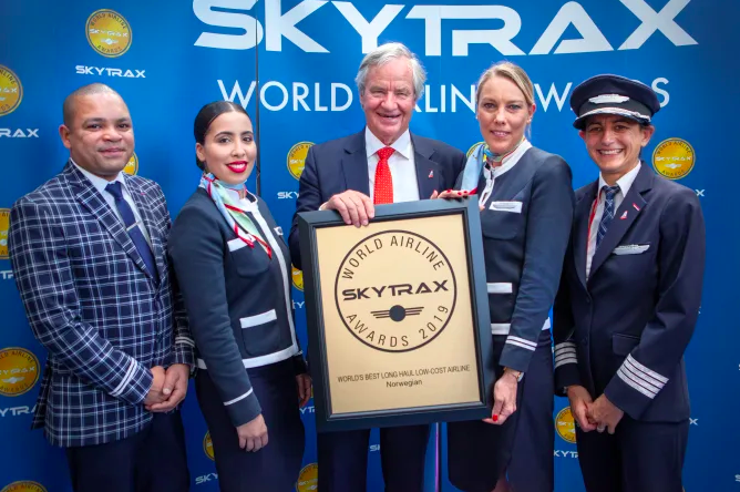 Norwegian is named ‘World’s Best Low-Cost Long-Haul Airline’ for fifth consecutive year