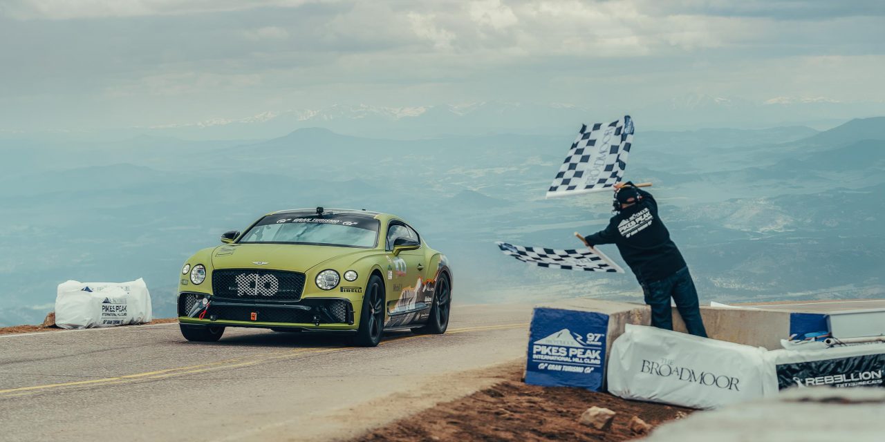 BENTLEY CONTINENTAL GT BREAKS OUTRIGHT PRODUCTION CAR RECORD AT PIKES PEAK HILL CLIMB