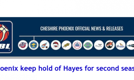 British Basketball League: Phoenix keep hold of Hayes for second season