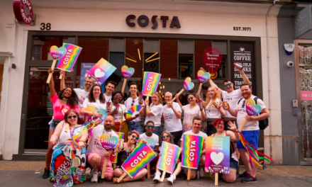 Costa Coffee Creates a Rainbow Over London with the Launch of Pride Cups