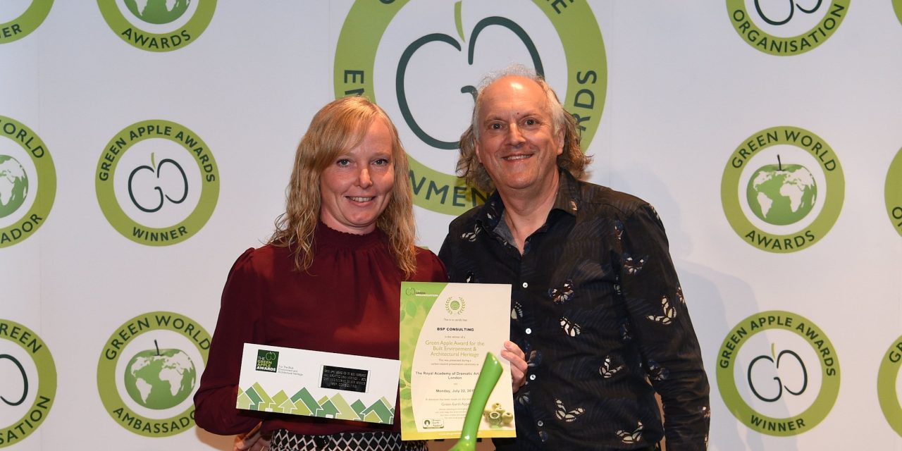 Prestigious Green Apple environment award for BSP Consulting