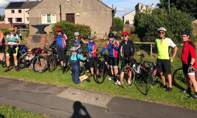 Conquering a cross border 100-mile cycle for Macmillan
