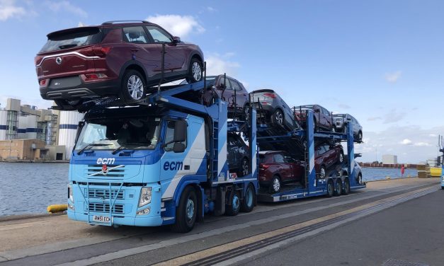 THE FIRST SHIPMENT OF ALL-NEW KORANDO DOCKS IN THE UK