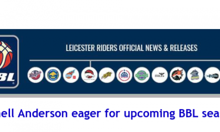 News from British Basketball League: Jamell Anderson eager for upcoming BBL season