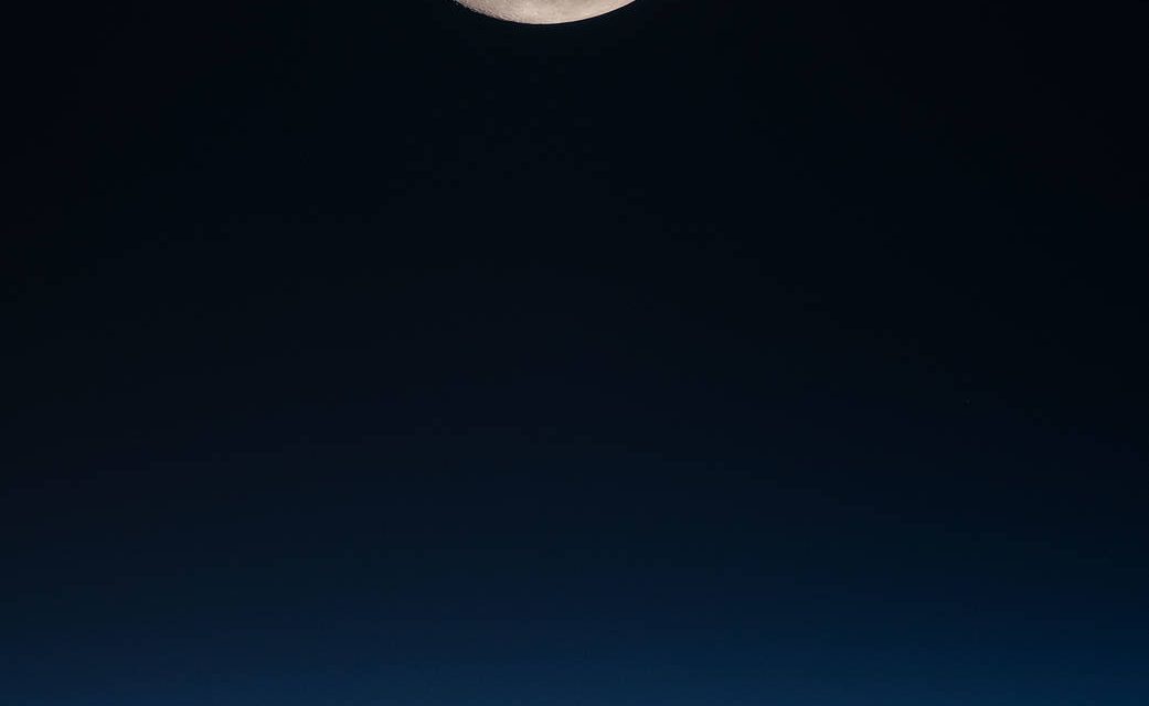 A Full Moon Over the Pacific