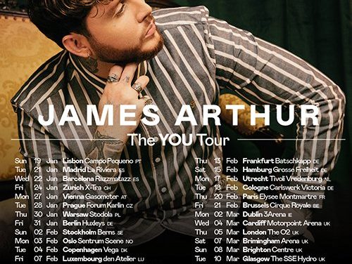 JAMES ARTHUR UK + IRELAND ARENA TOUR ANNOUNCED