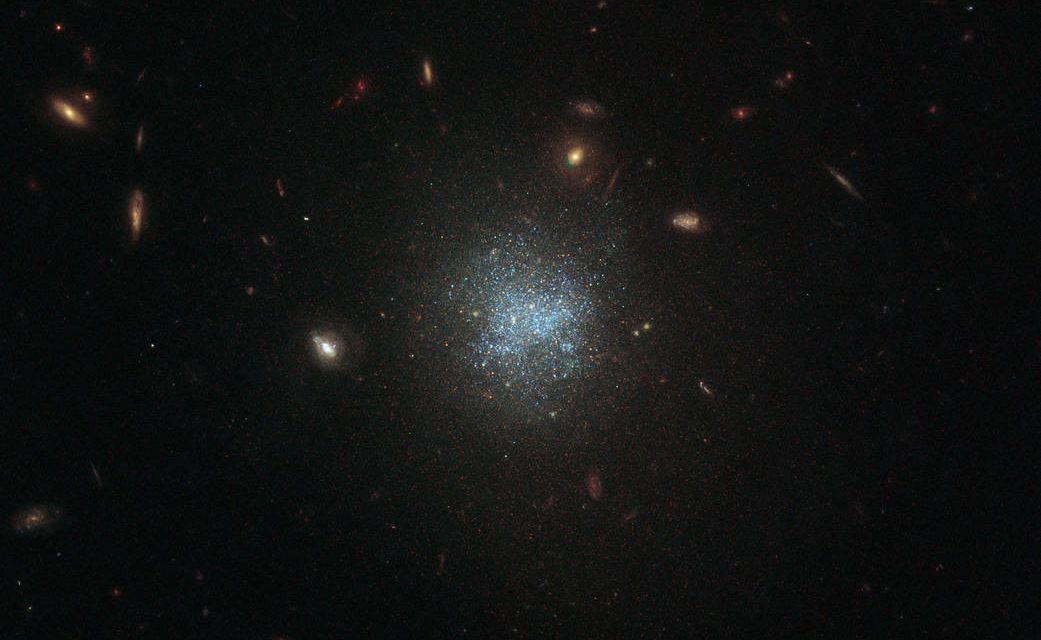 Hubble Glimpses Faint Galaxy