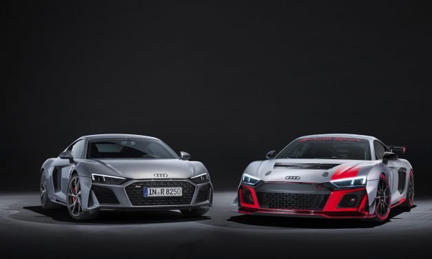 EVEN SHARPER AND MORE STRIKING: THE AUDI R8 V10 RWD AND THE AUDI R8 LMS GT4