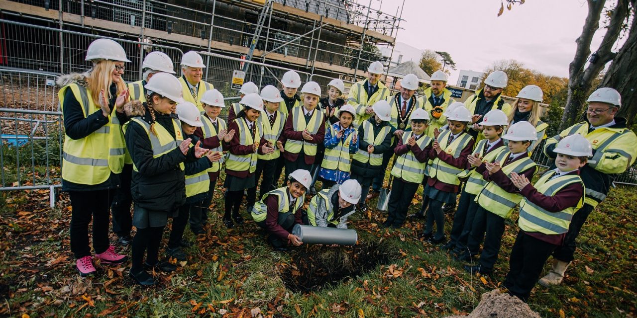 Skegness schoolchildren bury keepsakes in celebration of new £1.6million community building