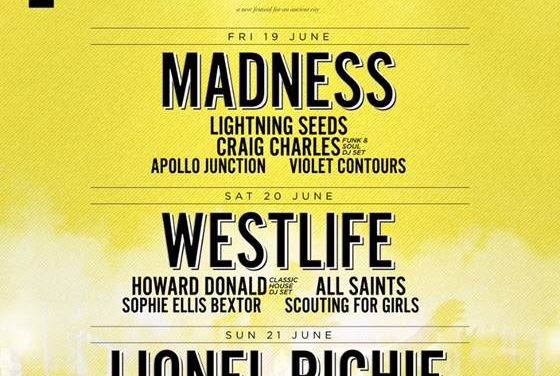 LIONEL RICHIE, WESTLIFE AND MADNESS TO HEADLINE FIRST EVER YORK FESTIVAL
