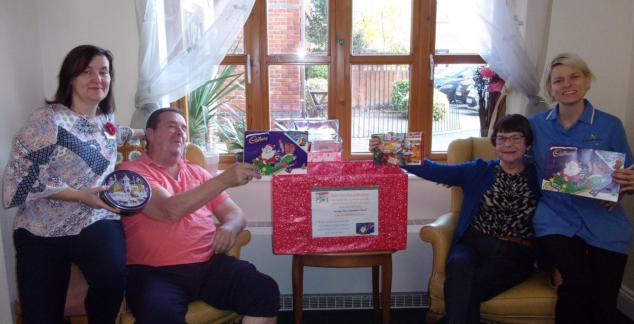 Care home residents collect sweet treats for local hospital