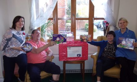 Care home residents collect sweet treats for local hospital