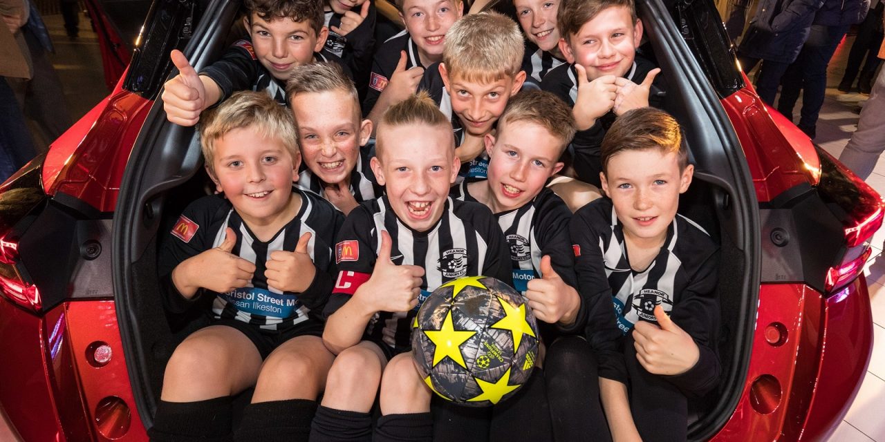 BRISTOL STREET MOTORS NISSAN ILKESTON SCORES FOR LOCAL JUNIOR FOOTBALLERS