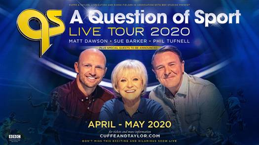 A QUESTION OF SPORT CELEBRATES 50th ANNIVERSARY WITH 2020 LIVE TOUR