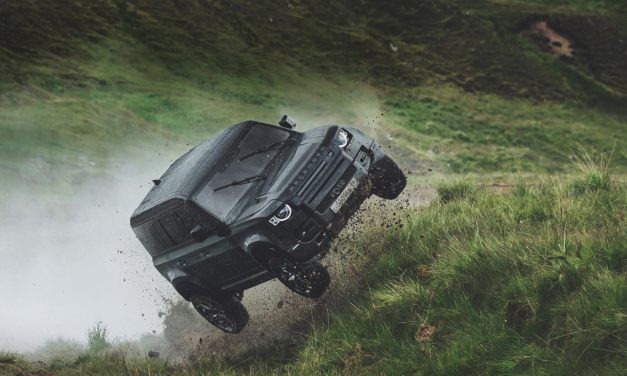 NEW LAND ROVER DEFENDER. IT DOES ALL ITS OWN STUNTS