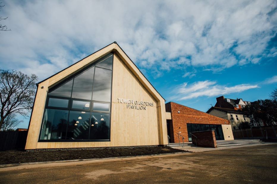 Works complete on the new £1.6million Tower Gardens Pavilion