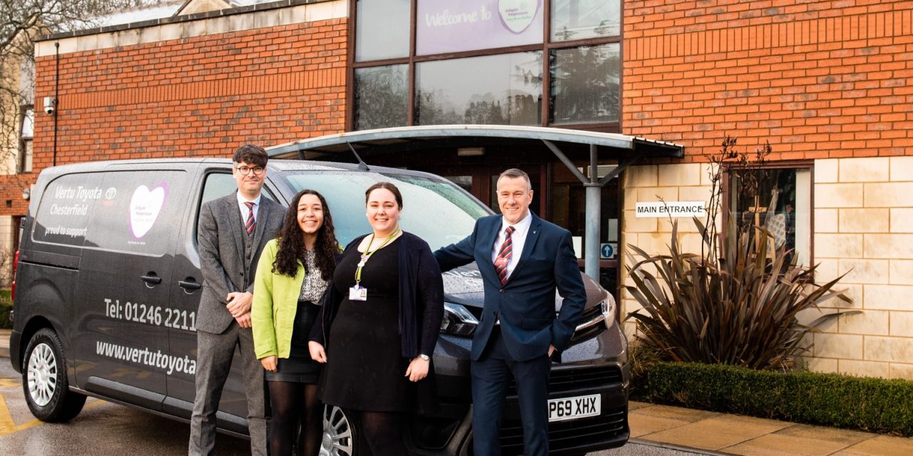 VERTU TOYOTA CHESTERFIELD COMMITS TO ONGOING SUPPORT FOR ASHGATE HOSPICECARE