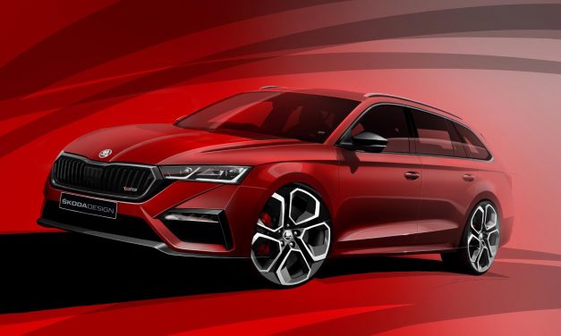 ŠKODA TEASES FIRST SKETCHES OF ALL-NEW OCTAVIA vRS iV