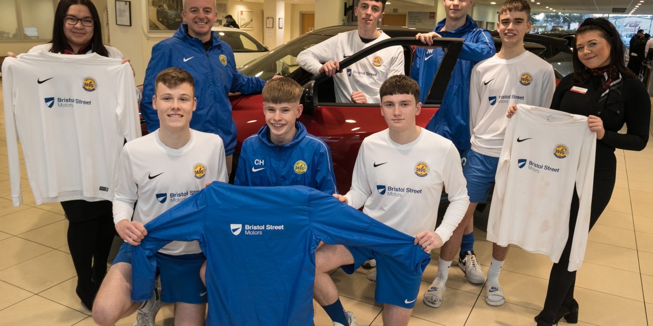 WEST HALLAM JUNIORS KITTED OUT BY BRISTOL STREET MOTORS