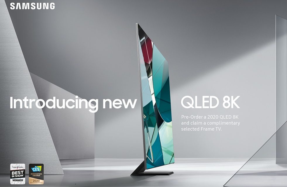 Exclusive Samsung Promotion Offers of a Complimentary Frame TV when pre-ordering a 2020 QLED 8K TV