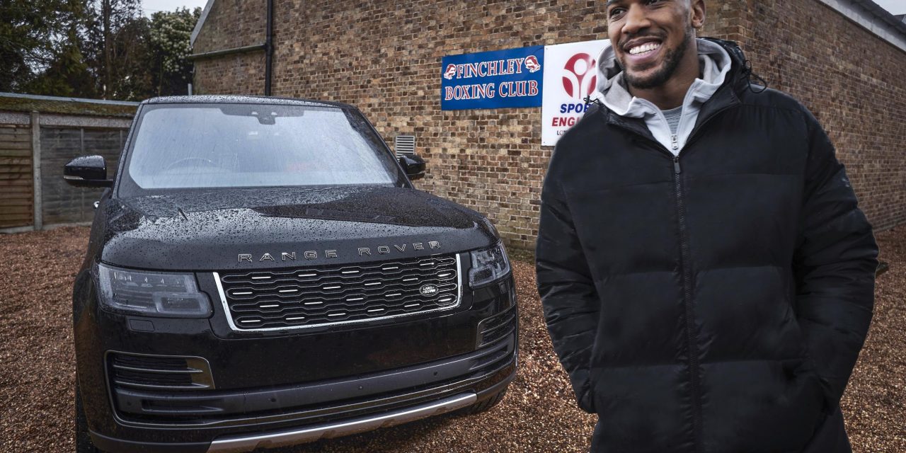 WORLD HEAVYWEIGHT CHAMPION ANTHONY JOSHUA GETS FIGHT-READY WITH BESPOKE RANGE ROVER SVAUTOBIOGRAPHY