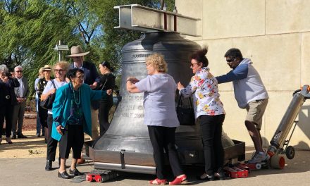 Commemorative five tonne bell cast in UK gets Royal escort down under