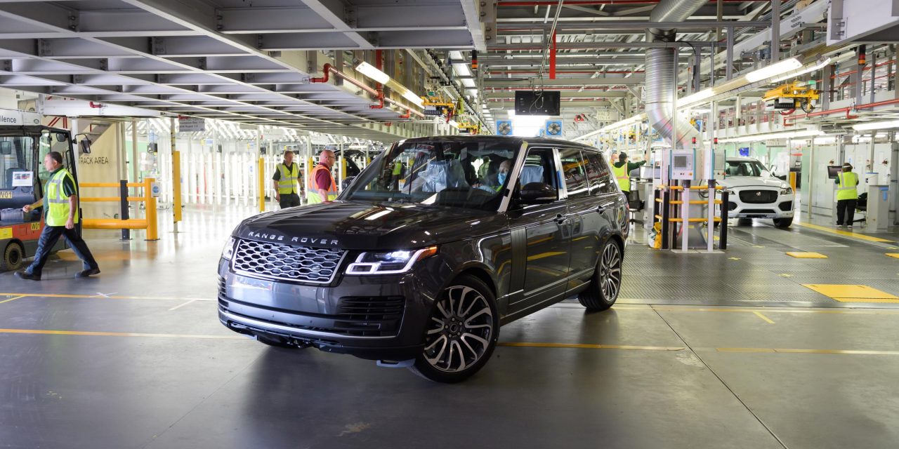 FIRST RANGE ROVER MADE UNDER SOCIAL DISTANCING MEASURES COMES OFF JAGUAR LAND ROVER’S SOLIHULL PRODUCTION LINE