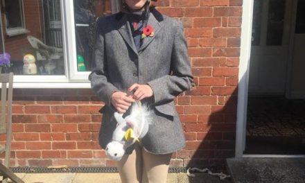 Young horse fan raises funds for local riding school with home show jumping during lockdown
