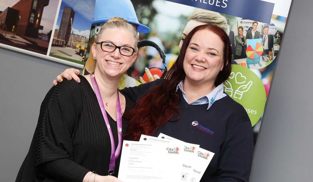 J Tomlinson apprentice passes new apprenticeship assessment with flying colours