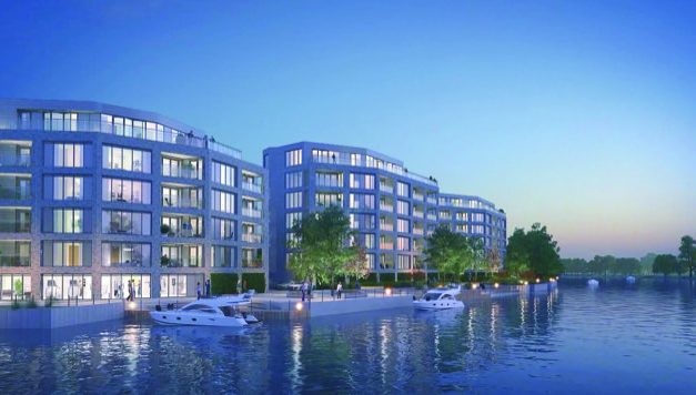Works progress at £25m luxury riverside development in Nottingham