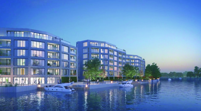 Works progress at £25m luxury riverside development in Nottingham