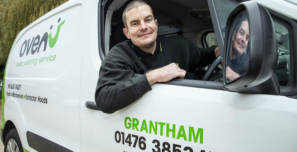 Sam sets new career course with launch of oven valeting business, Ovenu Grantham