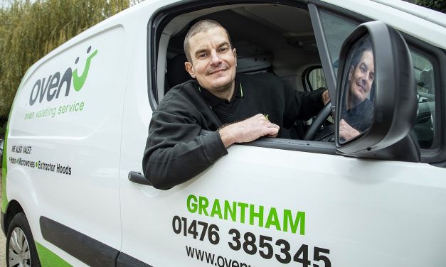 Sam sets new career course with launch of oven valeting business, Ovenu Grantham