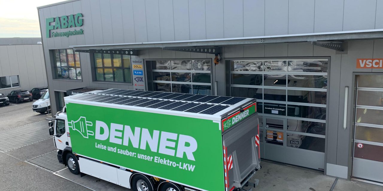 Electric mobility: A Renault Trucks D Wide Z.E. is fitted with solar panels