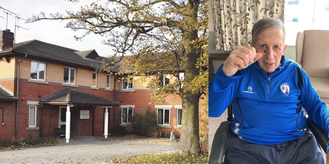 Chesterfield captain Will Evans surprises care home resident with personal message