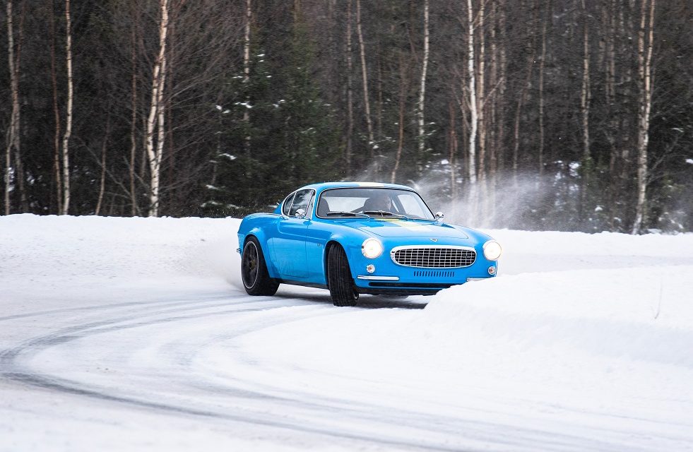 Back to basics with the Volvo P1800 Cyan in northern Sweden