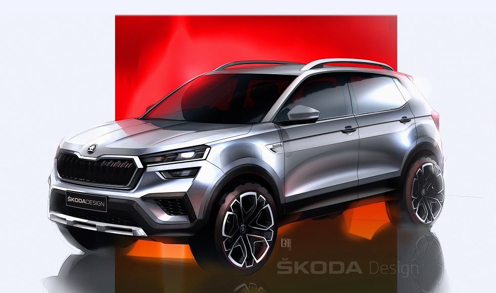 ŠKODA Kushaq: Design sketches offer a preview of the new SUV for the Indian market
